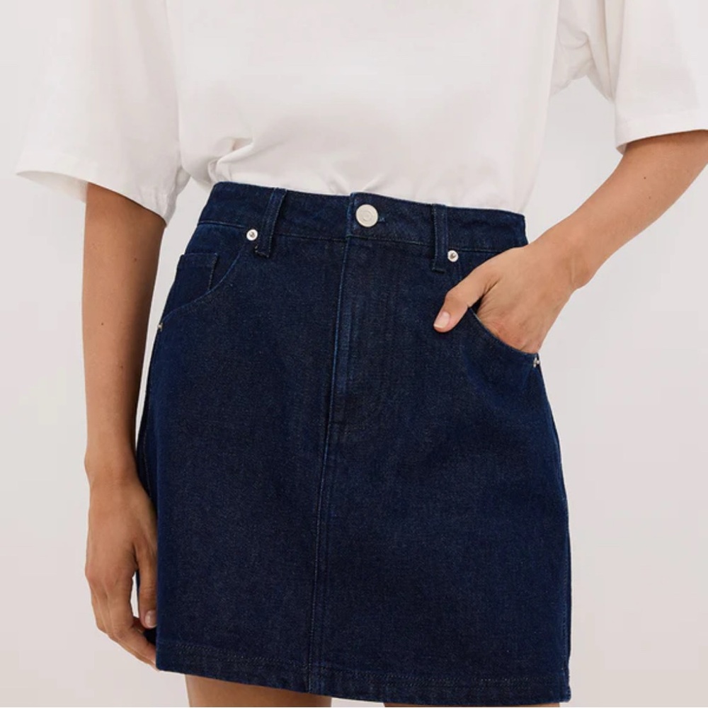 DISSH Blue A-line Mini Skirt Casual